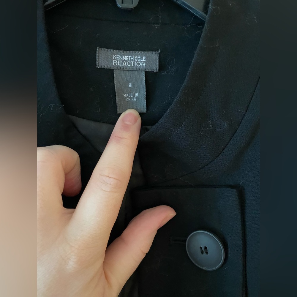 Kenneth Cole Black Military Style Blazer/Jacket - Picture 6 of 6